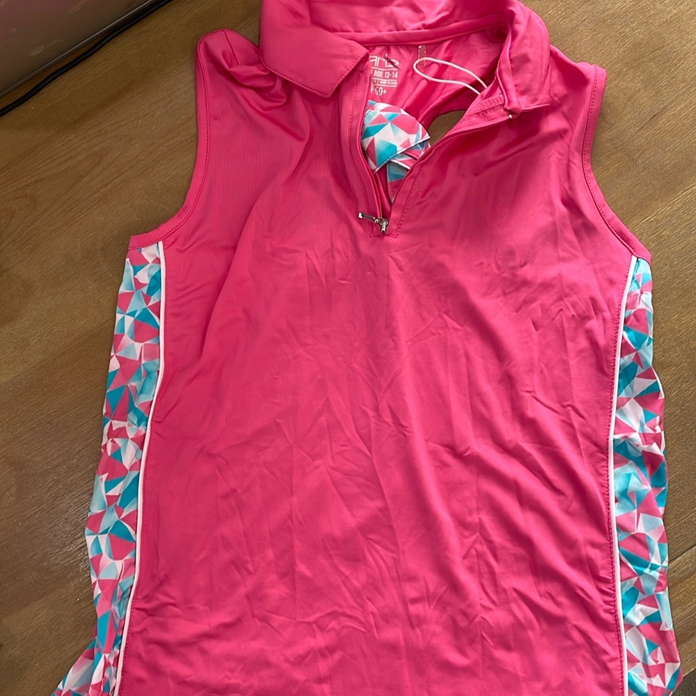 NWT kids Garb sleeveless polo size XL (13-14)
